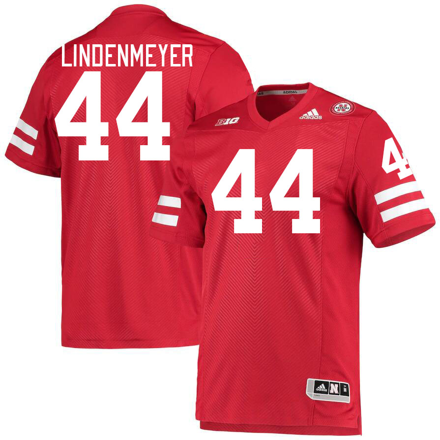 Men #44 Luke Lindenmeyer Nebraska Cornhuskers College Football Jerseys Stitched Sale-Red